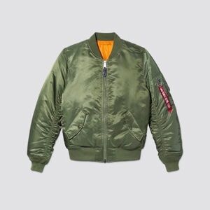 NWT Alpha Industries MA-1 Bomber Jacket W in Sage Green